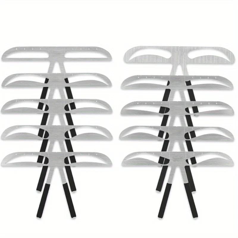 

Линейка для бровей, инструмент для перманентного макияжа, бровей, ухода за губами, татуировка, трафарет, формирователь, измерительная линейка, нержавеющая сталь