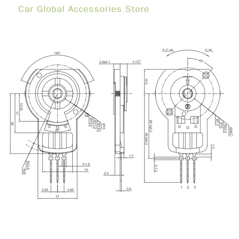 For PIHER Automotive air Conditioning Resistance Sensor 4.7K Resistance FP01-WDK02 Model Sensor