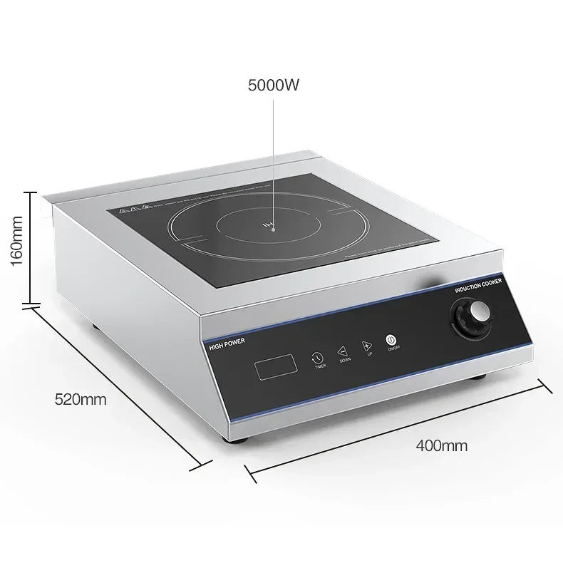 High quality household 5000W high power 220V/110V universal English tabletop induction cooker