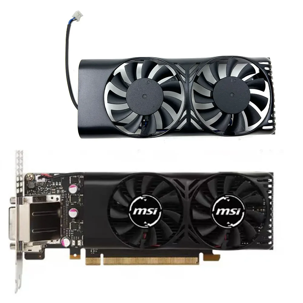 MSI 2 핀 XY-D05510S GPU 쿨러, MSI 지포스 GTX 750 Ti 2Gb LP 그래픽 냉각 선풍기, 0.28A GTX750ti