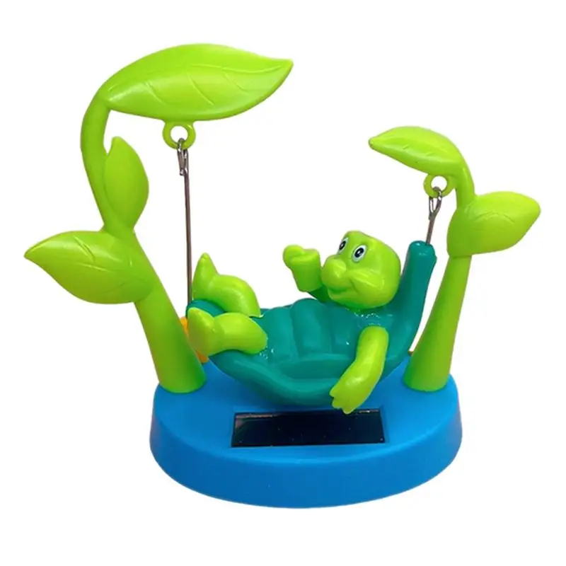 Car Decoration Solar Swinging Turtle Ornament Car Interior Decoration Cute Cartoon Turtle Ornaments Turtle Dashboard Decorations