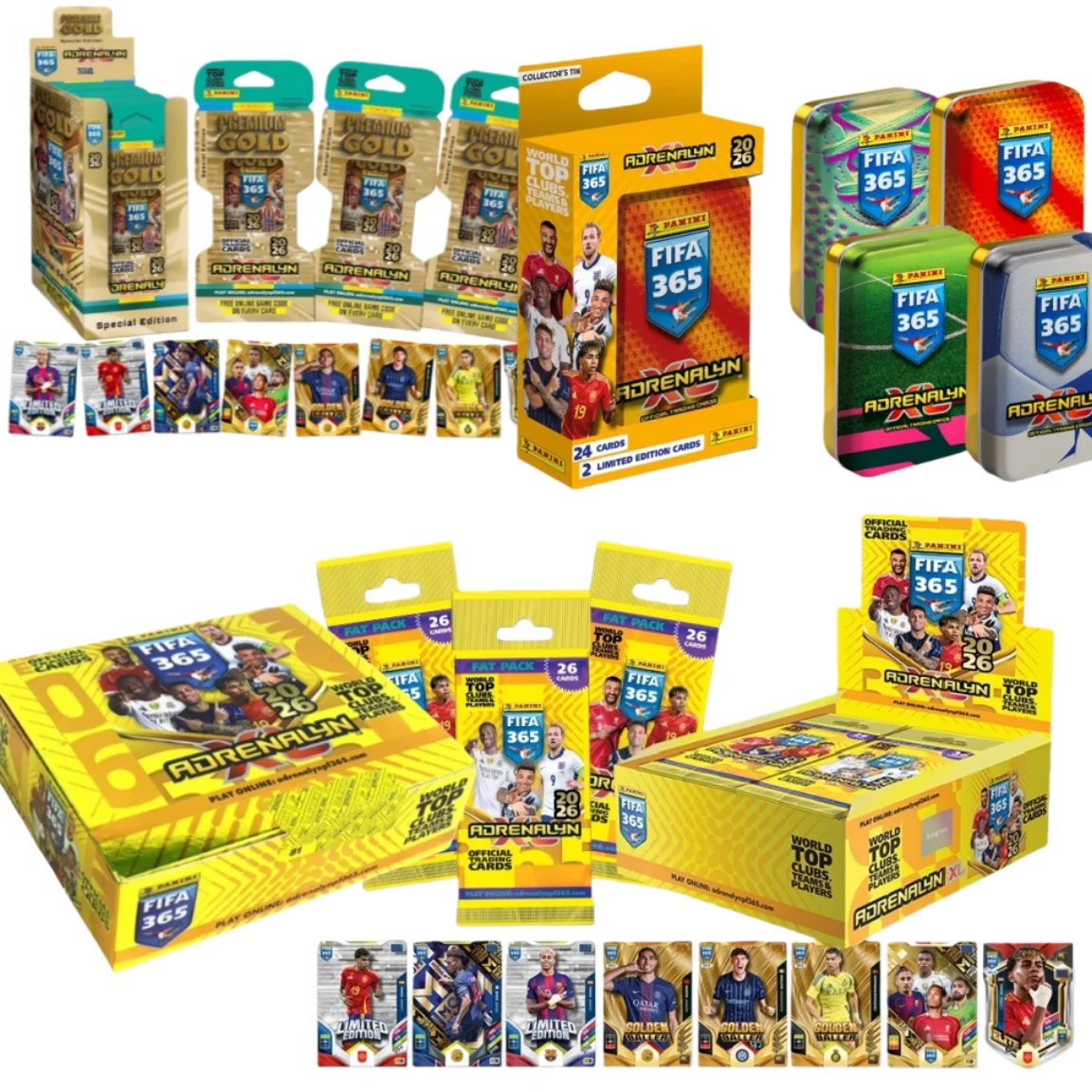 

Panini 2026 365, коллекционная карточка Premier League Star, коробка Messi/Ronaldo/Neymar Football, коллекционная карточка, подарок на день рождения для фанатов