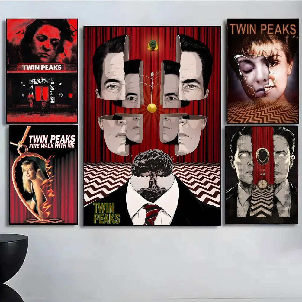 T-Twin Peaks TV Play Poster High Quality Wall Art For Home Office Bedroom Living Room Hallway Bar Perfect Gift Idea