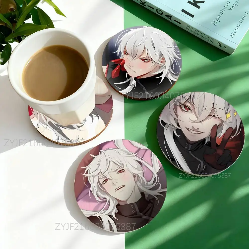 

Casper A Date With Death Round Wooden Coasters For Cute Design Suitable for Drinks Tea,Coffee Home Perfect Gift Choice Holidays