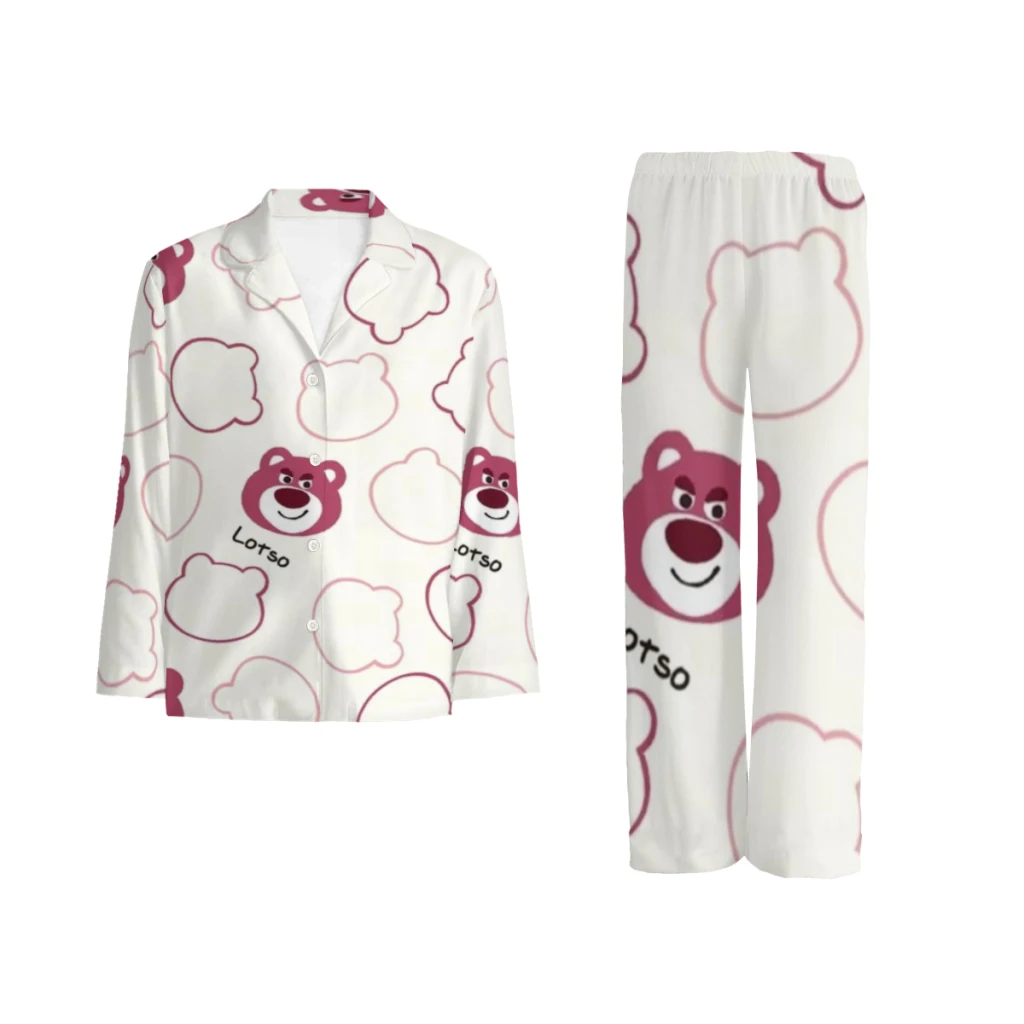 

Disney Strawberry Bear Complete set of printed pajamas, comfortable/cute/patterne