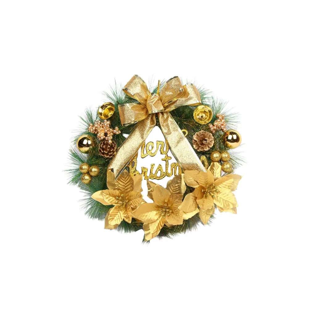 

Christmas Garland Wreath Pendant Small Hanger Merry Front Door Indoor