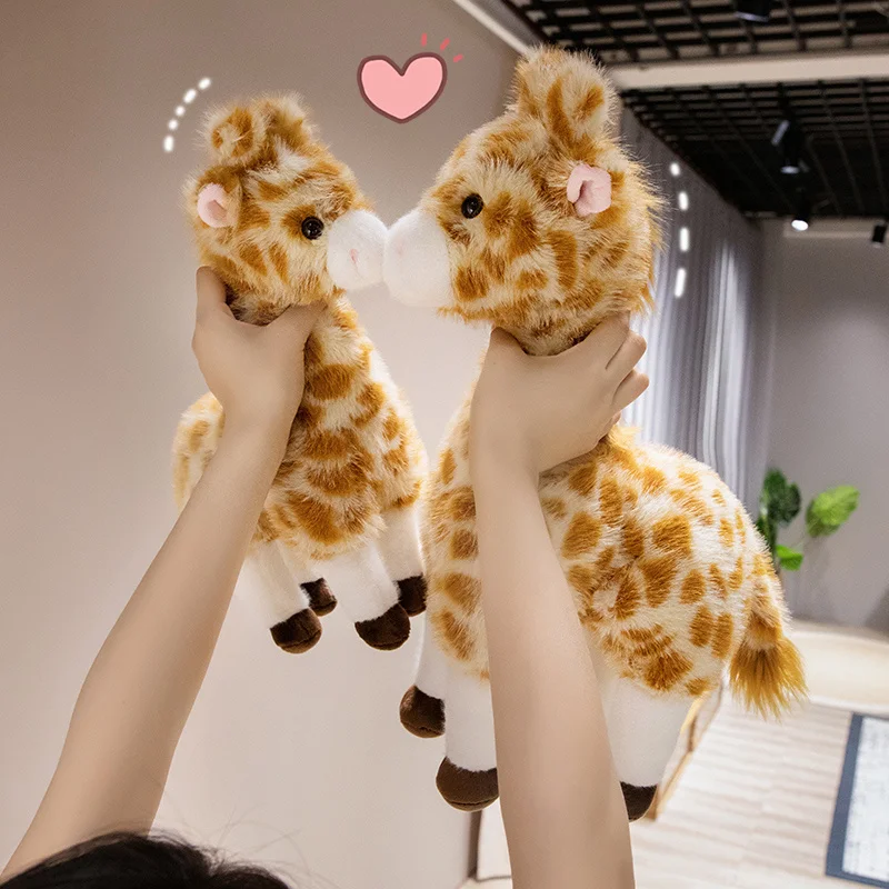 35/45cm vida real girafa brinquedos de pelúcia alta qualidade animais de pelúcia bonecas macio presente aniversário decoração do quarto