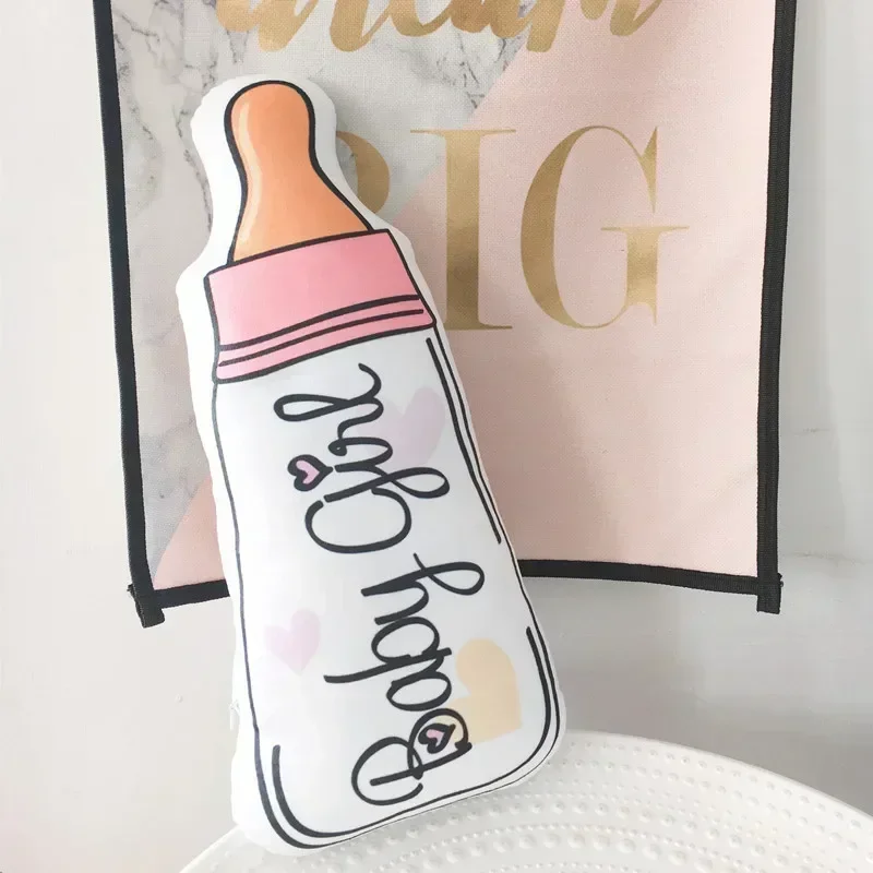 Bouteille de parfum de 43cm, rouge à lèvres, biberon, jouet en peluche, oreiller, poupée en peluche douce, décoration de la maison, cadeau créatif