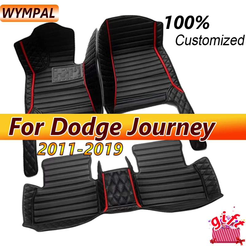 Car Floor Mats For Dodge Journey Fiat Freemont 2011~2019 7seat Waterproof Tapetes Para Automovil Car Matts Floor Car Accessories