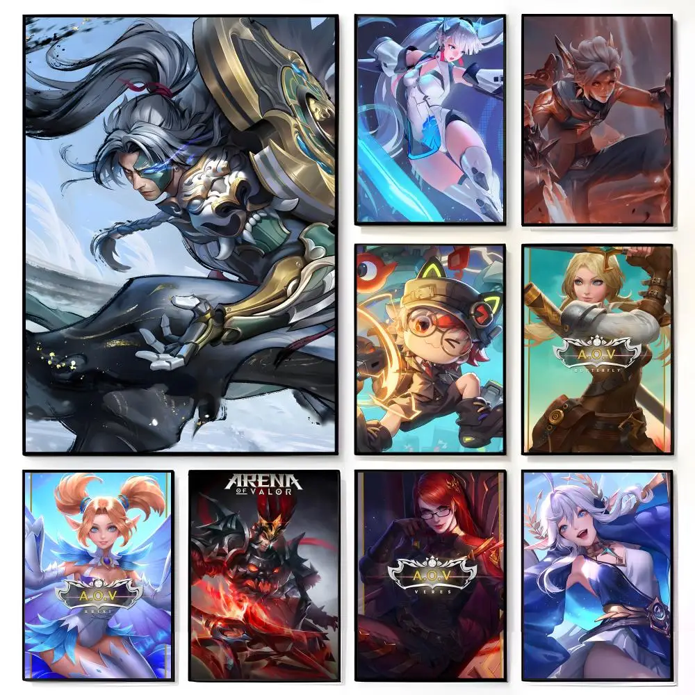 Game A-Arena of Valor Poster American Film Mural Home Childrens Room Wall Decor Print