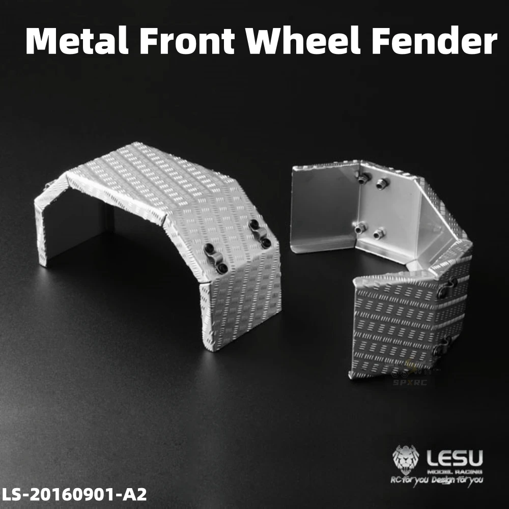 

Front Wheel Mudguard Sandboard Stainless Steel LS-20160901-A2 For 1/14 Tamiya RC Tractor Dump Truck Parts