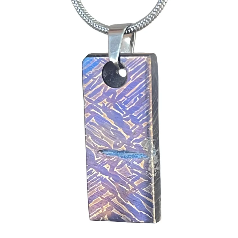 14.5g Muonionalusta meteorite pendant Natural iron meteorite pendant Meteorite slice Collection -LK239