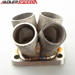 4-1 4 Cylinder Manifold Header Merge Collector T3 T3/T4 With Turbo Inlet Flange