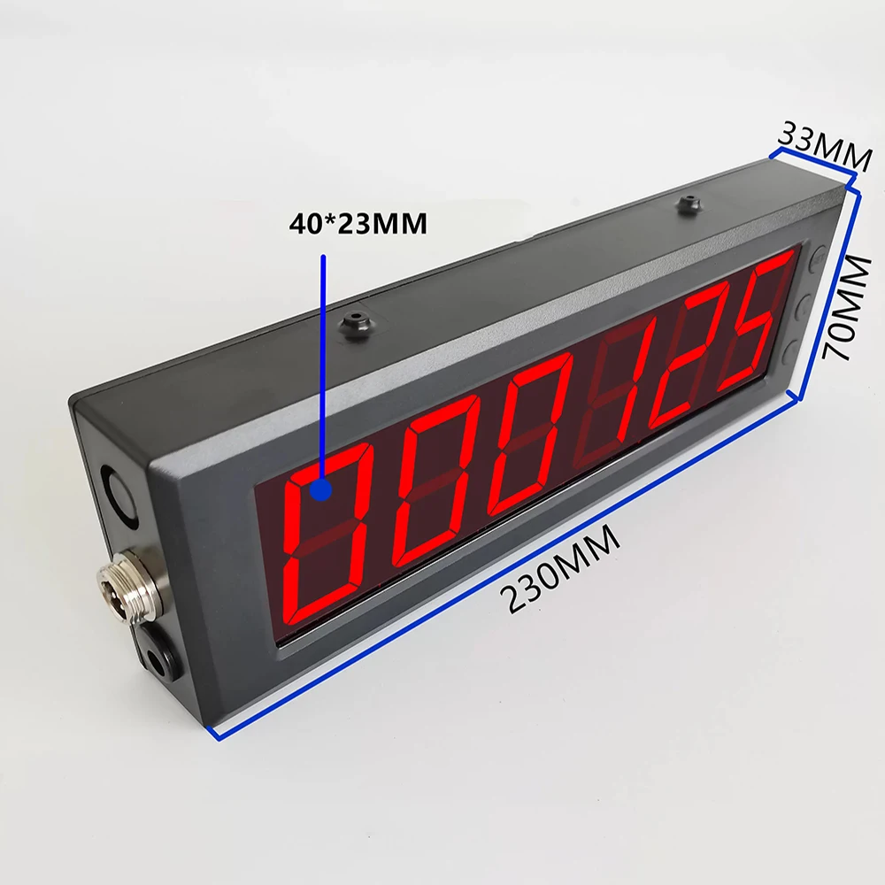 Industrial 6-Digit Digital Display Counter with Manual Button