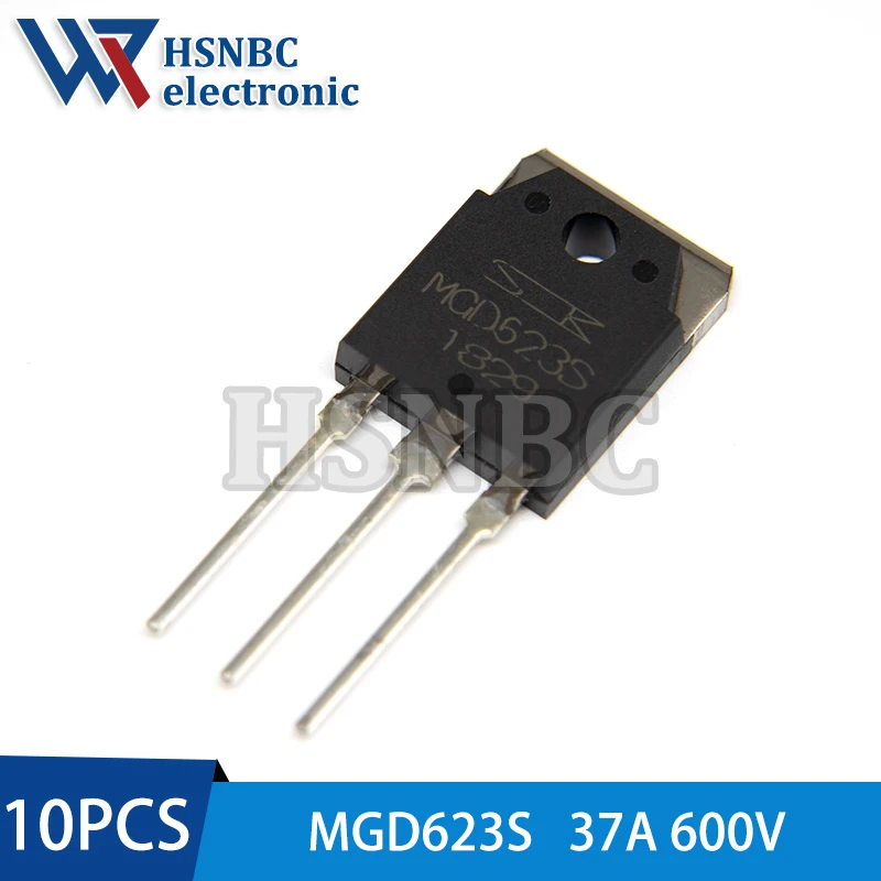 

10Pcs/Lot MGD623S MGD623 TO-3P 37A 600V Trench IGBT with Fast Recovery Diode 100% New Original