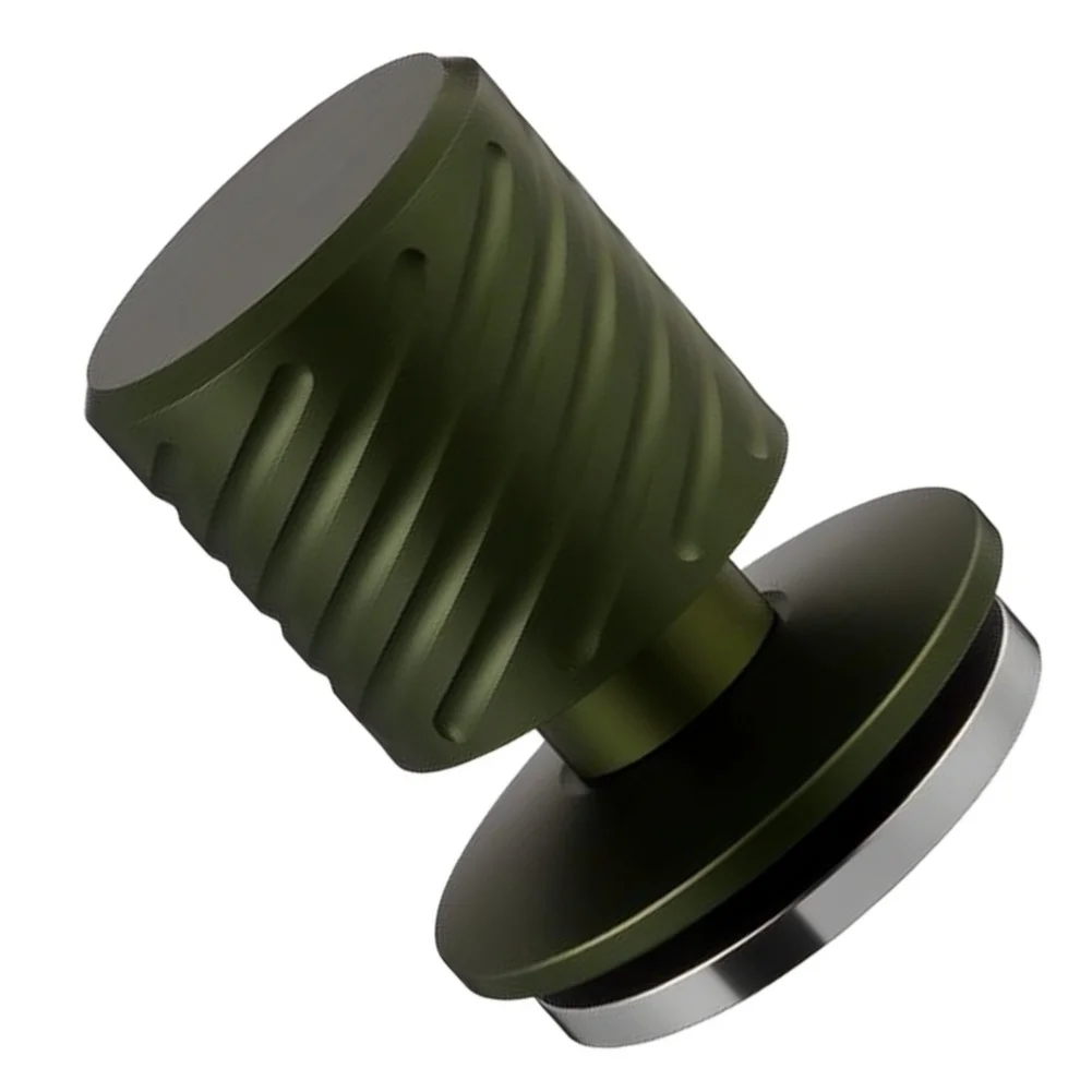 51mm Coffee Tamper Green Stainless Steel for Espresso Machines - Precise Fit Ensures Uniform Tamping Every Time