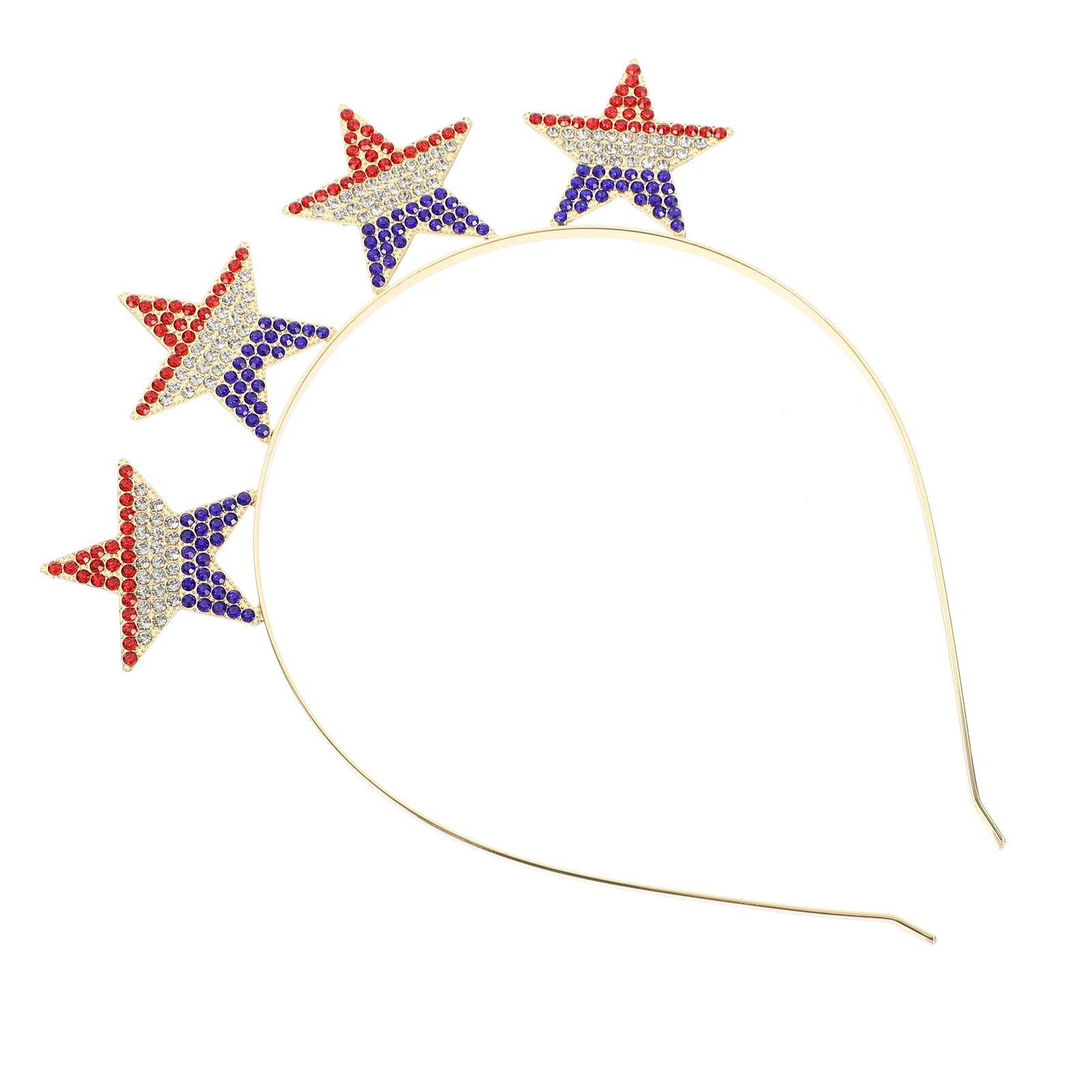 Diadema de aleación para 5 días de la independencia, accesorios ligeros para el cabello de fiesta, banda de aro delicada para festivales