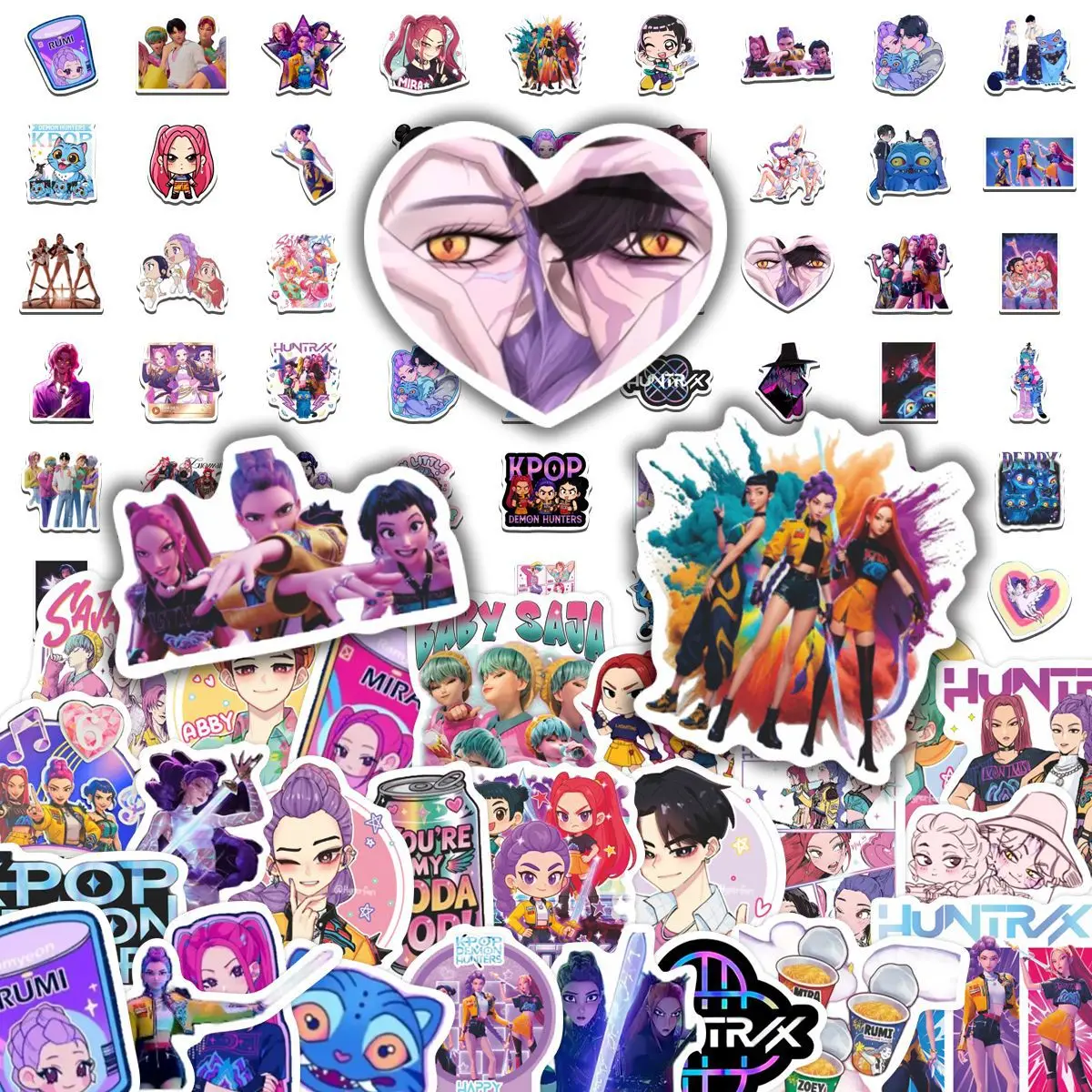

90Pcs Cool Aesthetic Cartoon Stickers Waterproof Trendy Y2K Diy Decals for Laptop Water Bottle Phone Skateboard Guitar Fans Gift