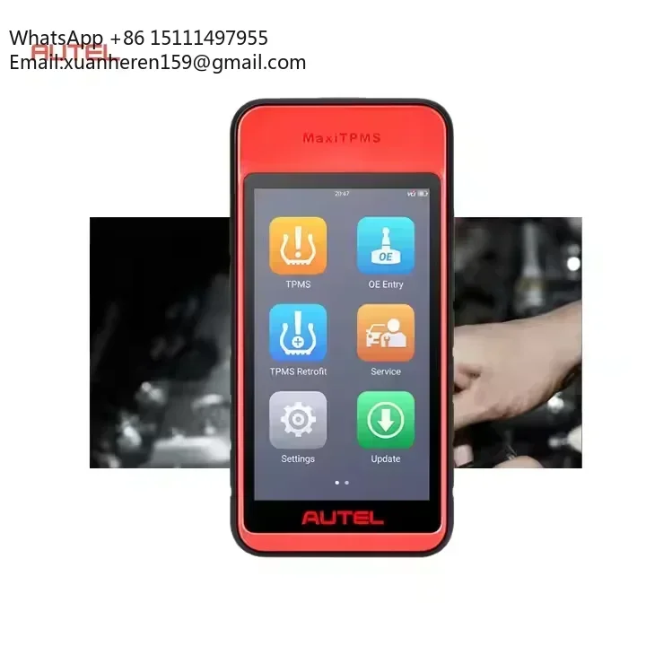 Maxitpms ITS600E Auto Diagnostic Tool 5.5inch Touch Screen Tpms Sensor Programming Scanner 12-24V Android Wireless 1-Year
