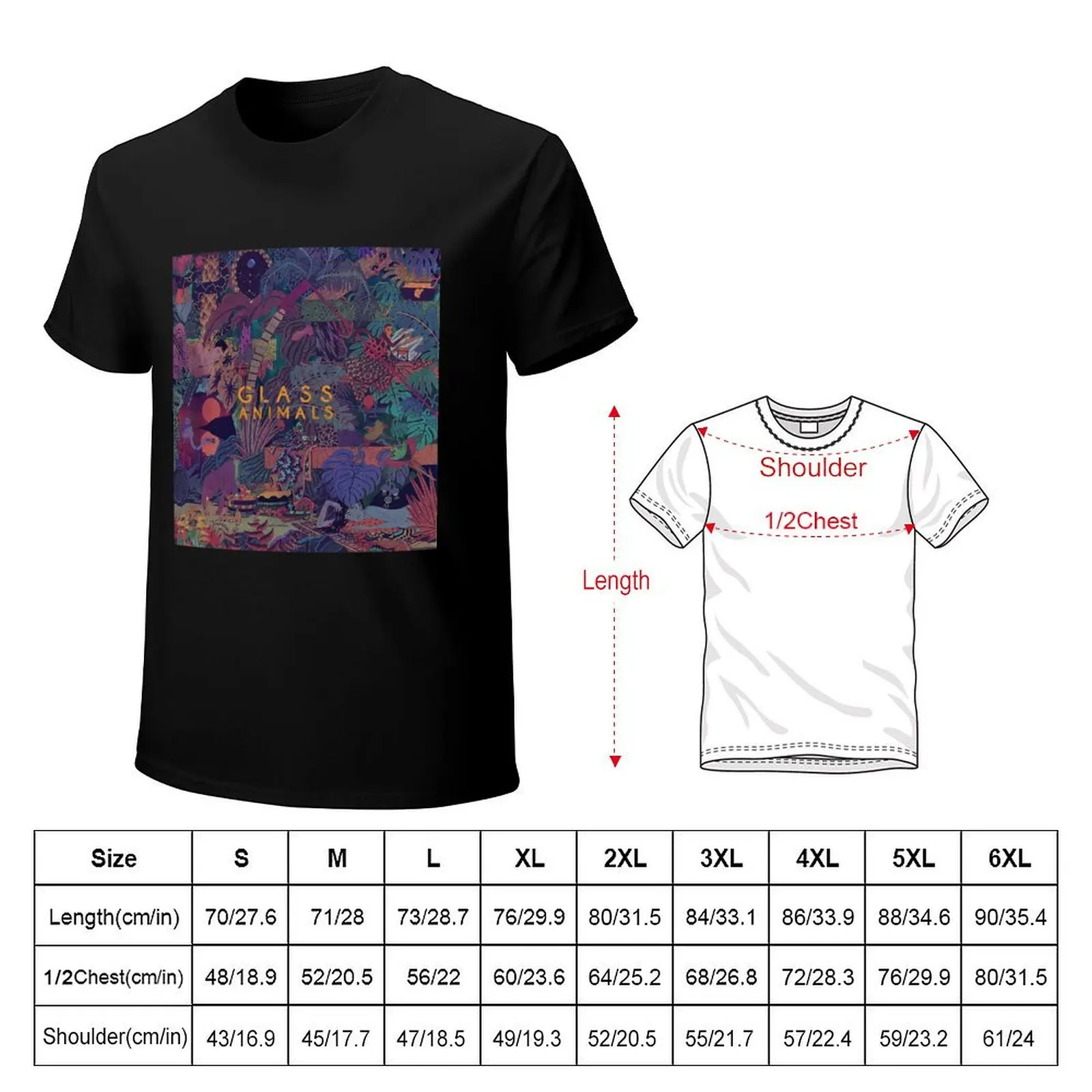 Glass Animals Zaba T-Shirt Plus Size Outdoor Casual Top