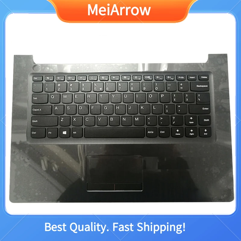 

MEIARROW New For Lenovo ideapad 310-14 310-14ISK 510-14ISK Palmrest US Keyboard Upper Case Cover Touchpad 5CB0L35689