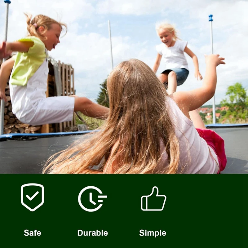 

4 шт. 15 футов шнуры для батутной сетки, запасные части для защитной сетки для забора шнуры для батутной сетки