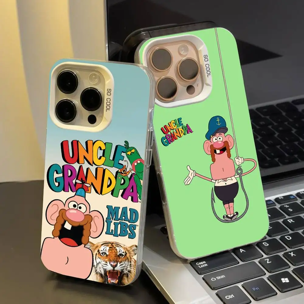 Capa de Celular U-Uncle G-Grandpa para iPhone 17 Max 16 Pro 14 13 15 - Capa Protetora Macia