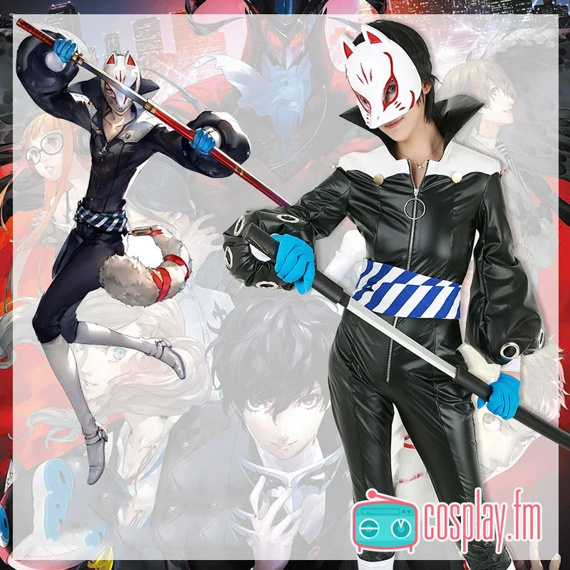 Game Persona 5 Yusuke Kitagawa Cosplay Costumes Cute Party Suit With Tail Anime Clothing Halloween Carnival Uniforms Custom Made