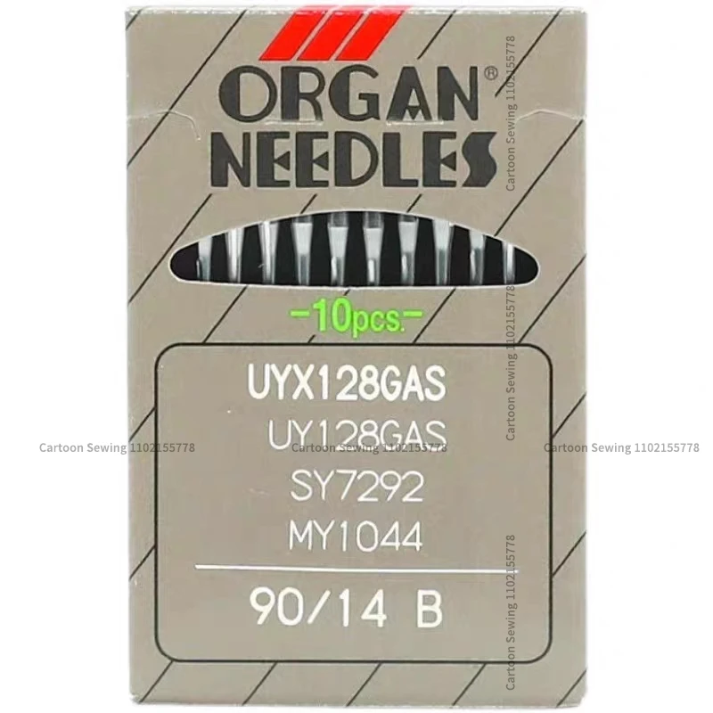 

100PCS 10pack Japan Organ Uy128gas Uyx128gas Needles for Interlock Three Needle Five Thread Covering Stitch Machine 9 10 11 12