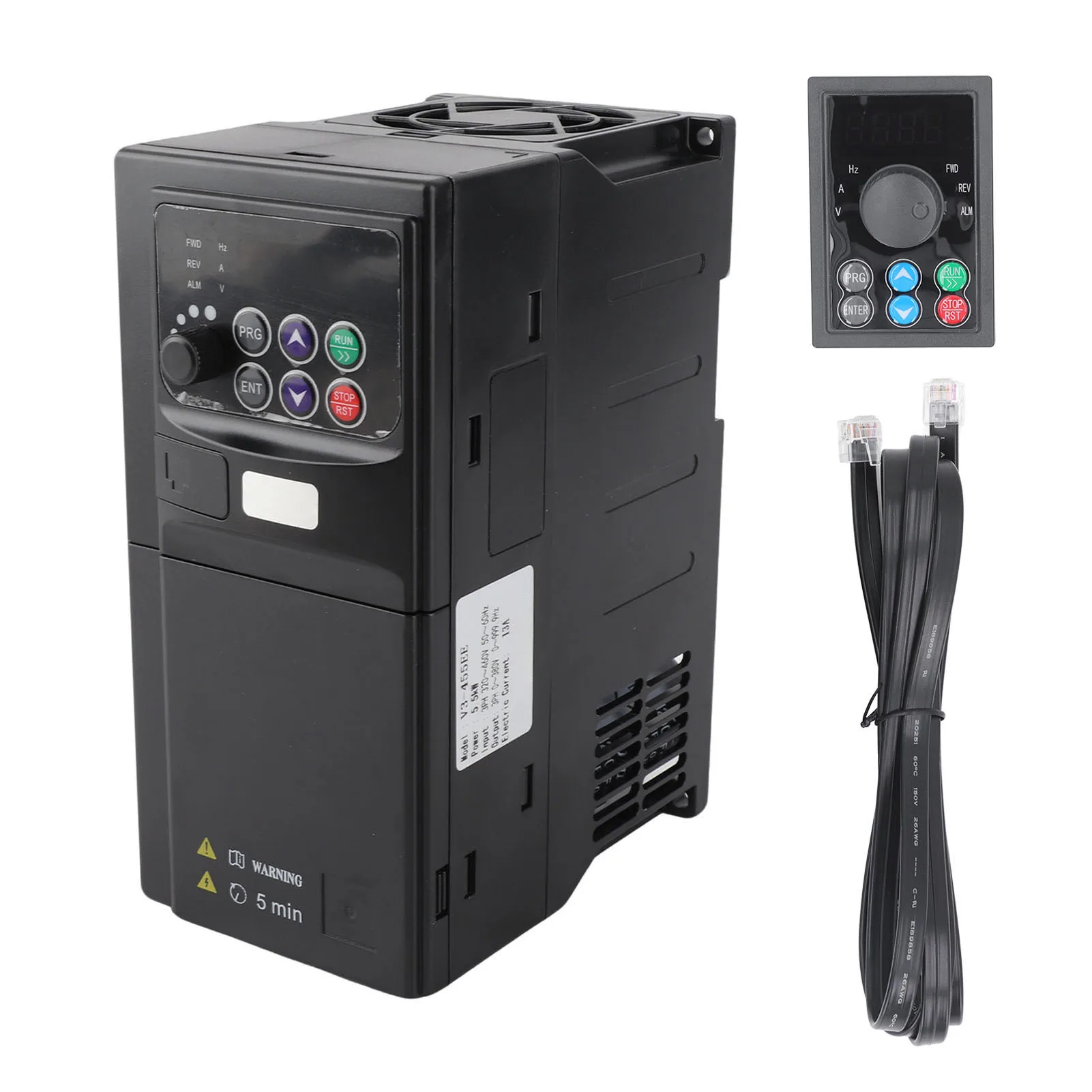 Frequency Inverter Flame Retardant ABS 0-380V Output Strong  Performance 3 Phase VFD Inverter for Engraving Machines