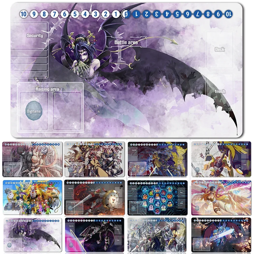 

30110332 - Board Game Digimon Playmat Size 60X35 cm Play Mats Compatible for DTCG