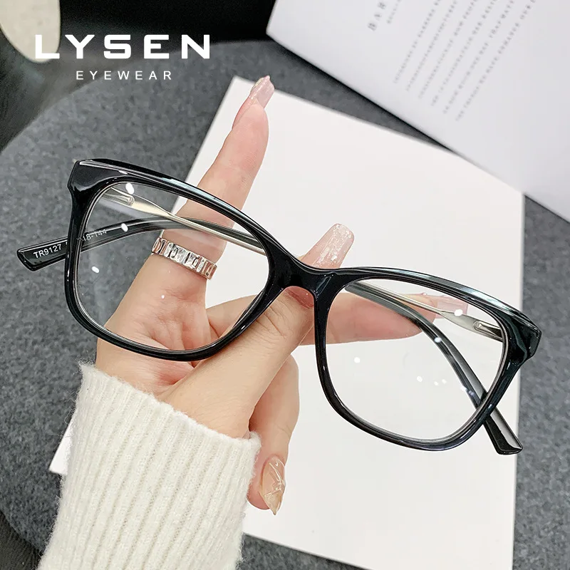 LYSEN موضة مستطيلة النساء قصر النظر النظارات الطبية اللونية مكافحة نظارات الضوء الأزرق نظارات القراءة التقدمية #2