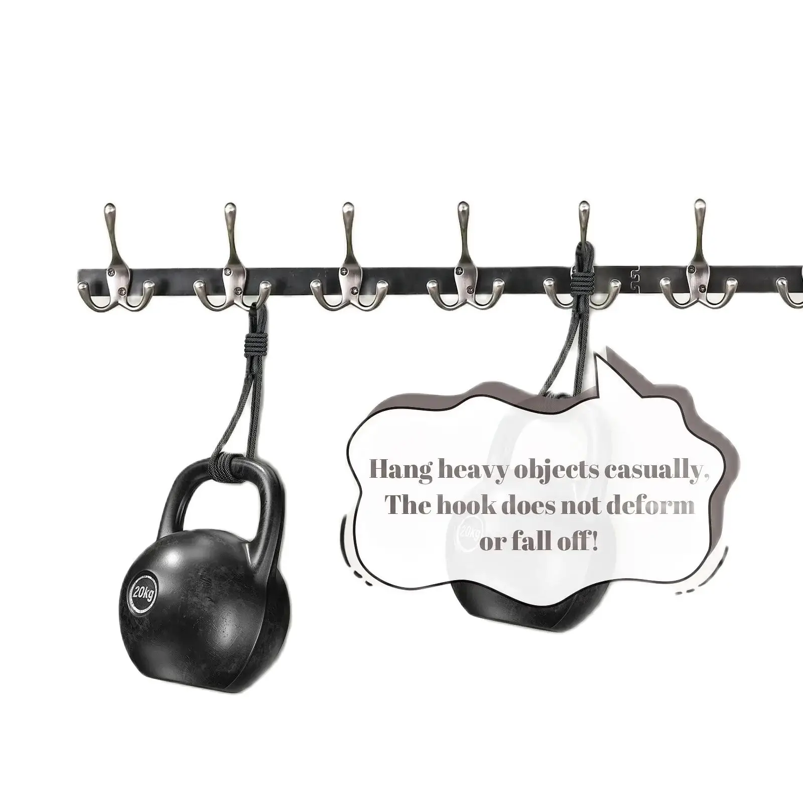 

5 Pcs 10 Pcs Wall-Mounted Towel Rack Bathroom Accessories - Wall Hooks Storage Organizer for Kitchen And Bathroom