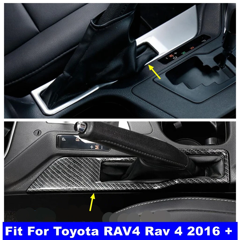 

Car Accessories Handbrake Parking Hand Brake Decoration Panel Cover Trim For Toyota RAV4 Rav 4 2016 - 2018 Matte / Carbon Fiber