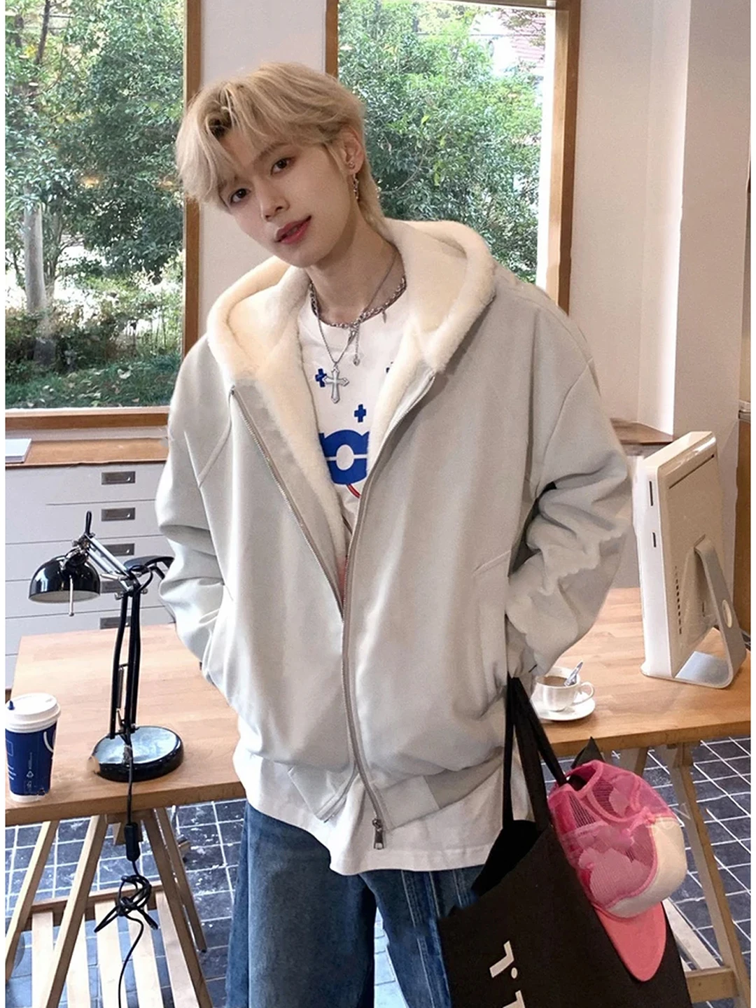 

Утепленная флисовая куртка с капюшоном, мужская зимняя куртка из овчины, теплая хлопковая куртка с дизайном Mountain Eagle, повседневная верхняя одежда