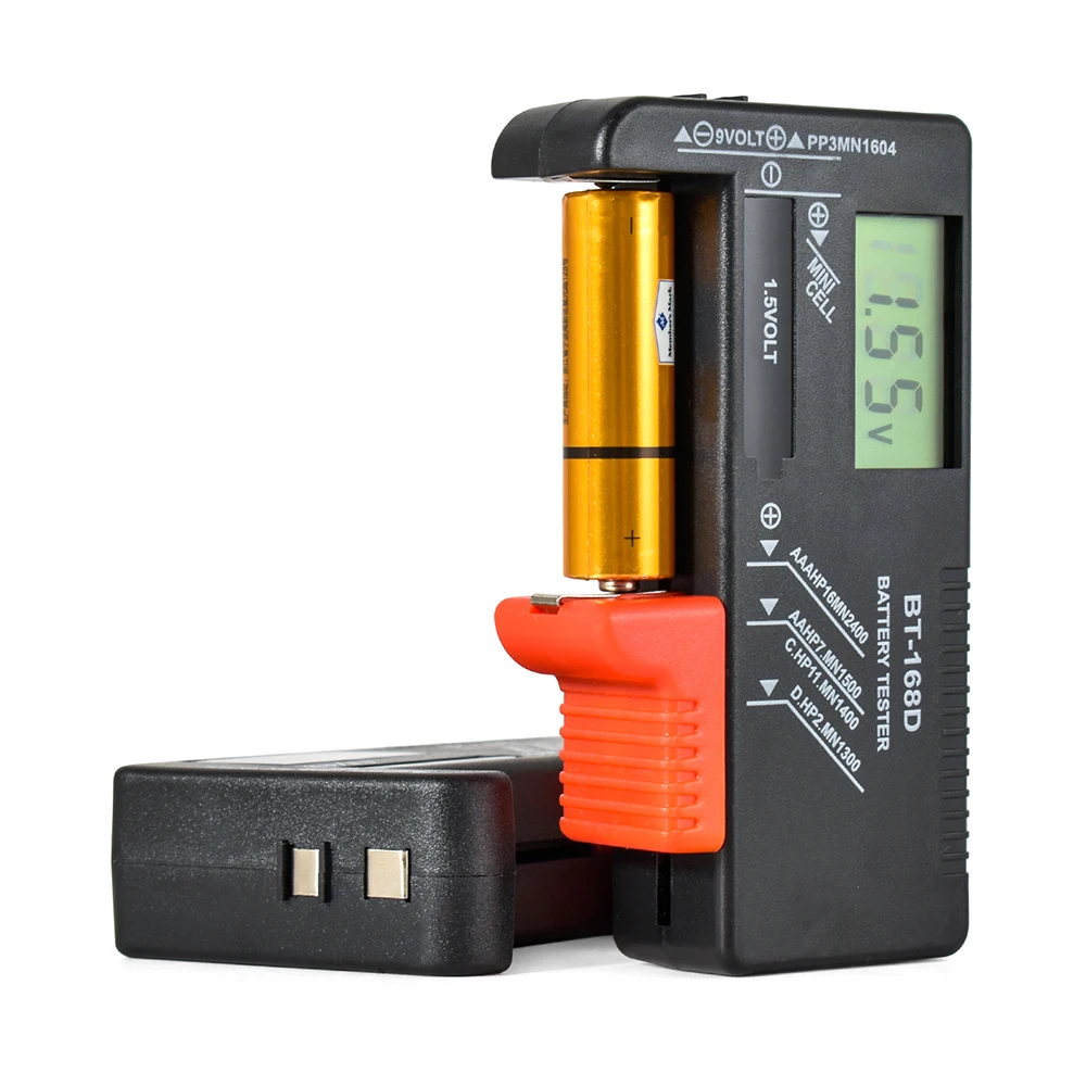 9IMOD Tester akumulatora Detektor pojemności akumulatora BT-189 BT-886 BT-168 Cyfrowy pomiar napięcia akumulatora dla akumulatorów o różnych rozmiarach