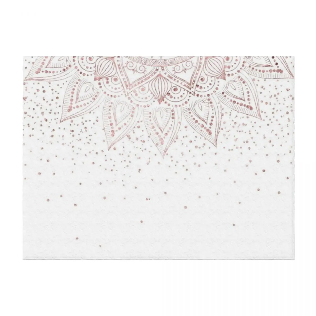 

Elegant rose gold mandala confetti design Throw Blanket Picnic Single Decorative Sofas Winter beds Blankets