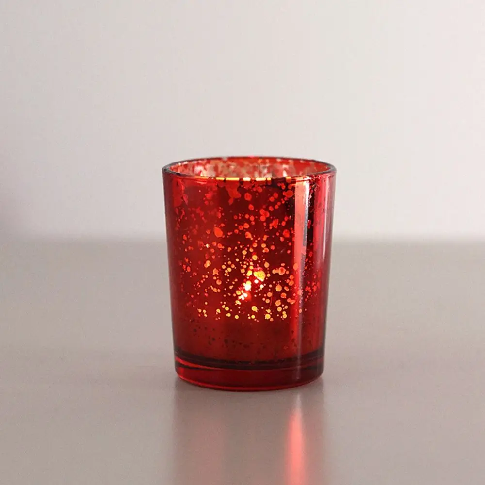 Candlestick Cup Starry Sky Romantic Colour Glass Household Crafts Decoration Candle Cup Accessories Home Decor