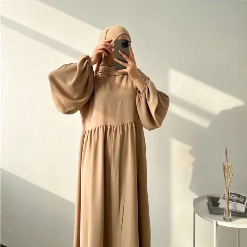 

Eid Muslim Women Long Khimar 2 Piece Set Abaya Dress Prayer Garment Hijab Full Cover Islamic Ramadan Kaftan Clothing Oversize