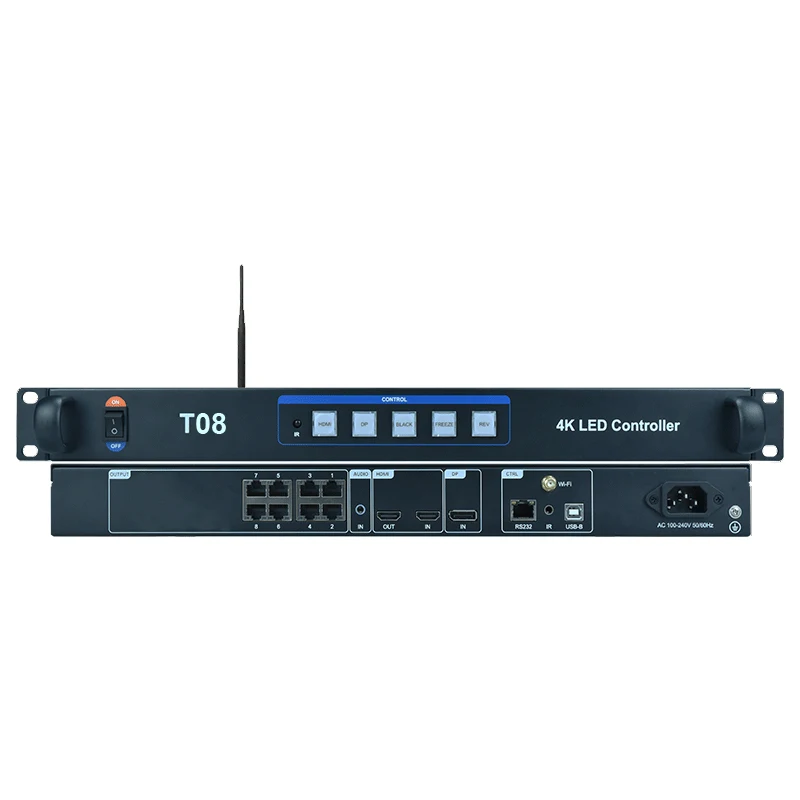 4K LED Display Controller T08 T08F T16 Synchronous Sending Box All in One Controller