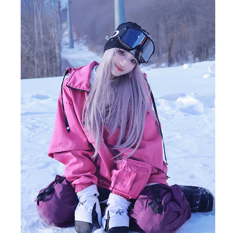 2025 جديد 2025 الرياضة في الهواء الطلق تهمة مقنعين Swea ter مجموعة التزلج Vio السماح الأمريكية ملابس الثلوج السراويل OT2