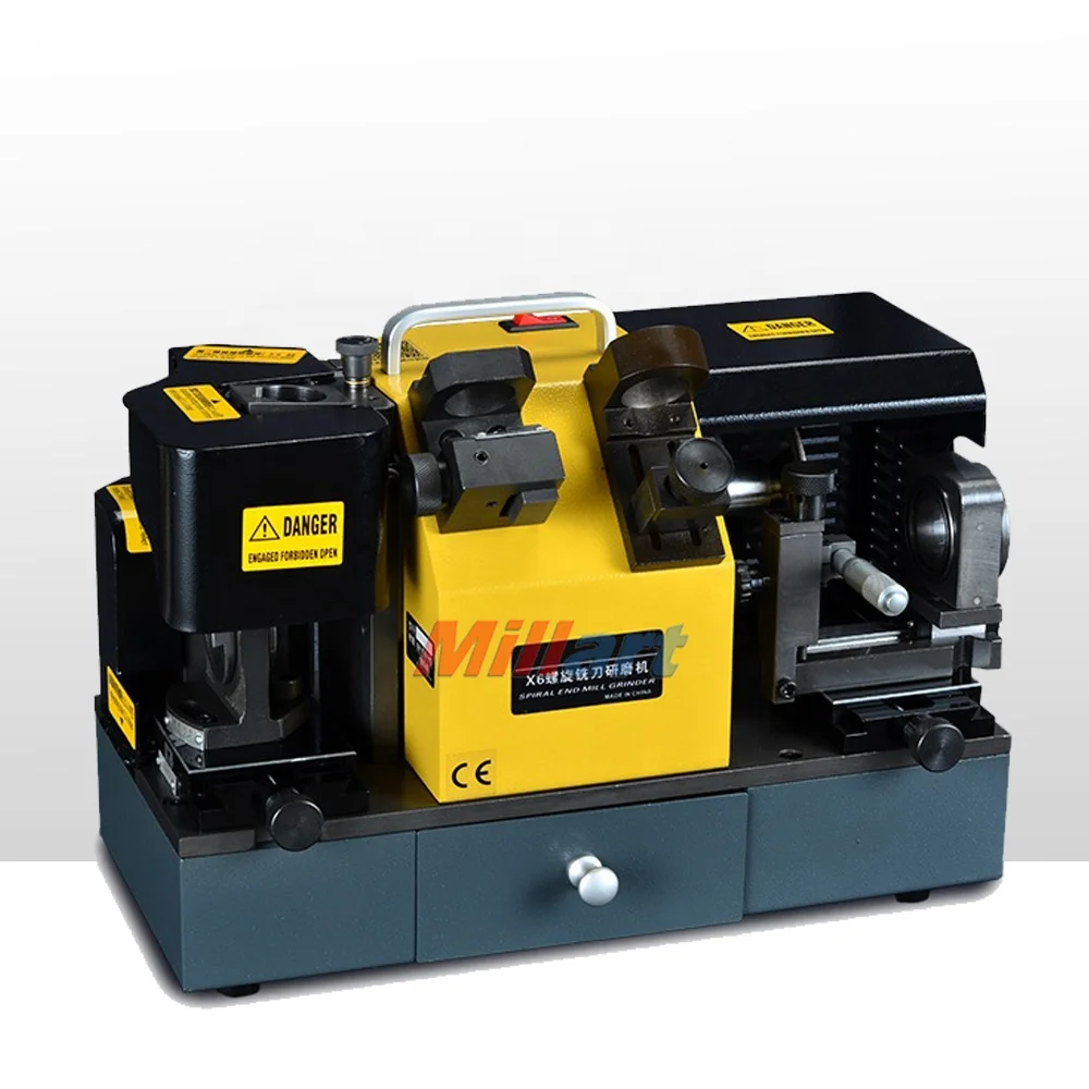 MR-X6A High Speed Spiral End Mill Re-sharpener Tool Grinding Machine Portable Carbide Milling Cutter Sharpener CNC Equipment