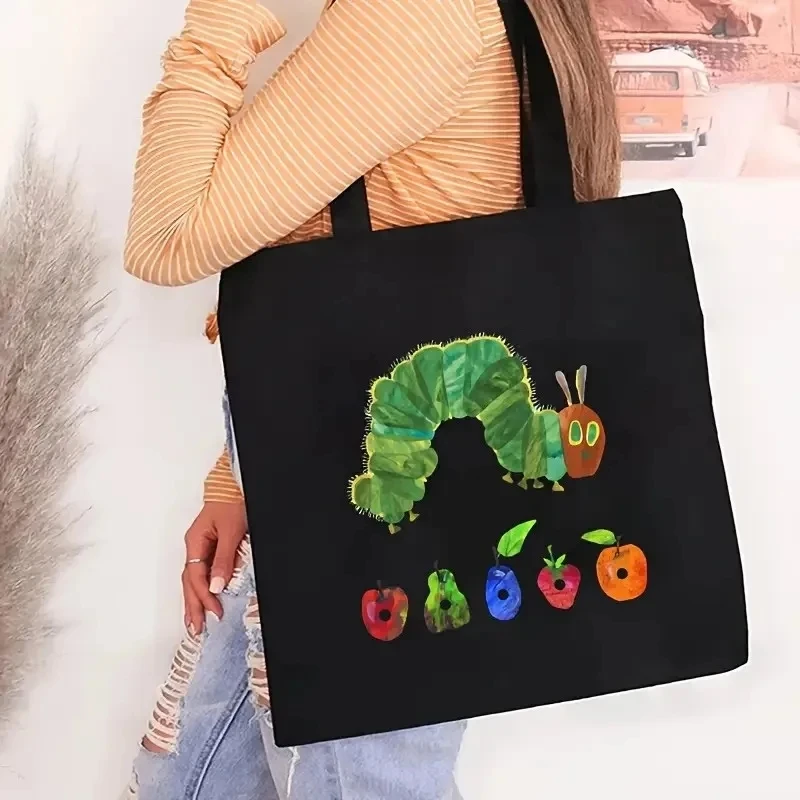 

Insect Pattern Shoulder Bag for Student Tutoring Women Lightweight Foldable Large Capacity Tote Bag Canvas Bag