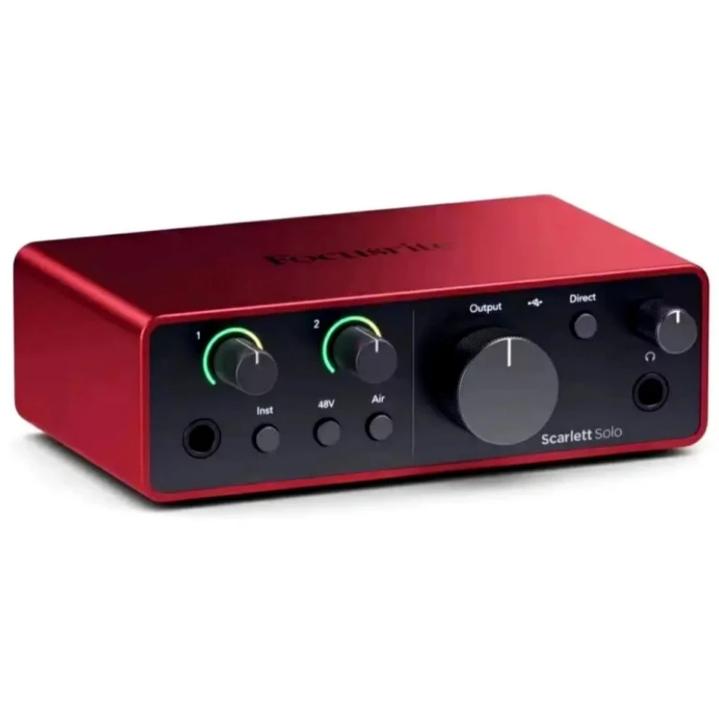 Focusrite Scarlett Solo 4th generation 2-in,2-out interface mic preamp audio interface Studio-grade converters