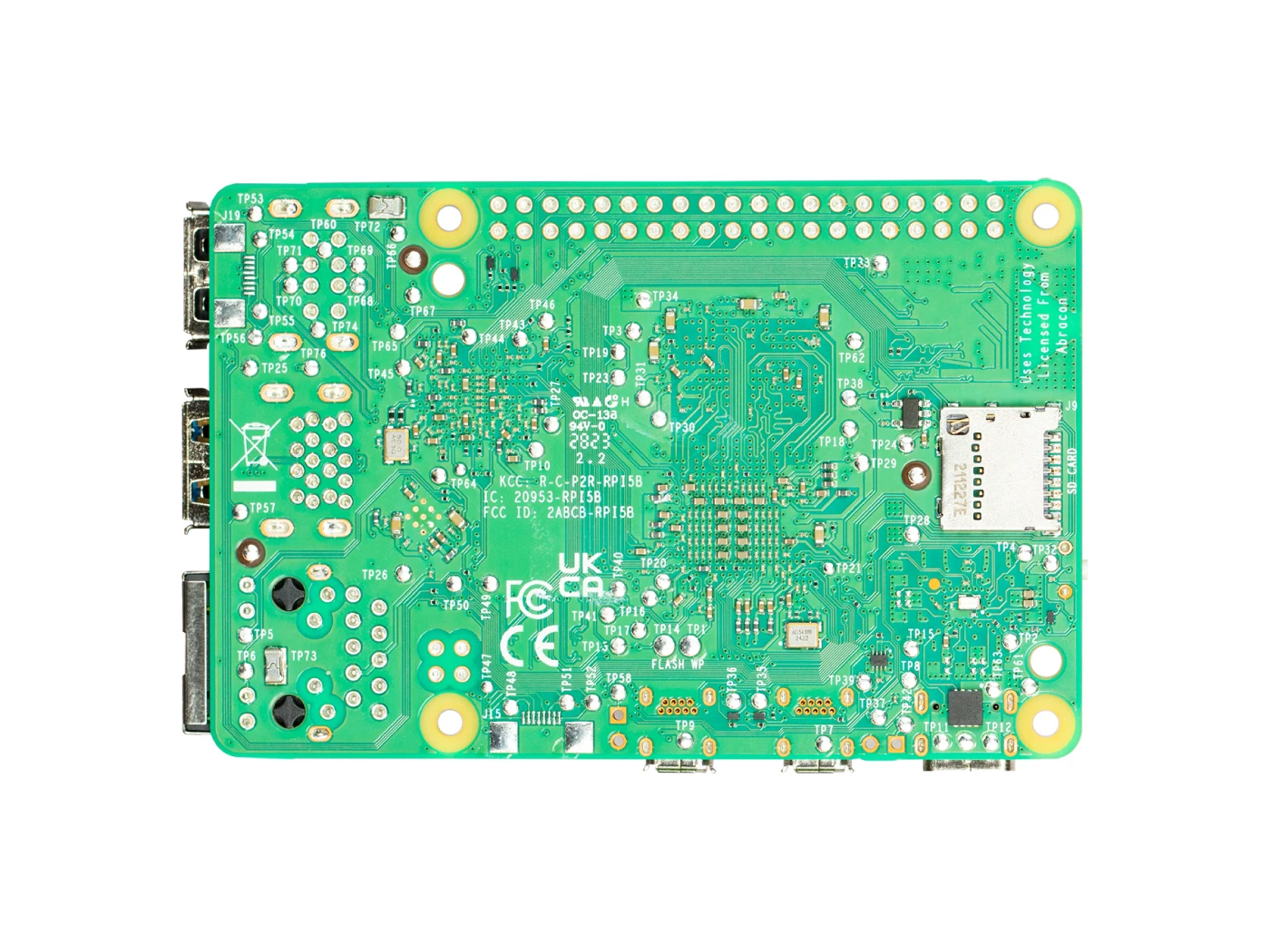 Raspberry Pi5 2GB Laptop, Raspberry pi 5 MIni PC Computer, 2,4 GHz 64 bits Quad-core Arm Cortex-A76, Bluetooth5.0, BLE inalámbrico
