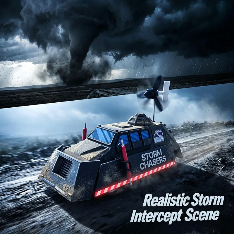 3D Printed Deployable Tornado Intercept Vehicle 2 Static Scale Display Model Collectible Desk Decor Gift For Science Fans