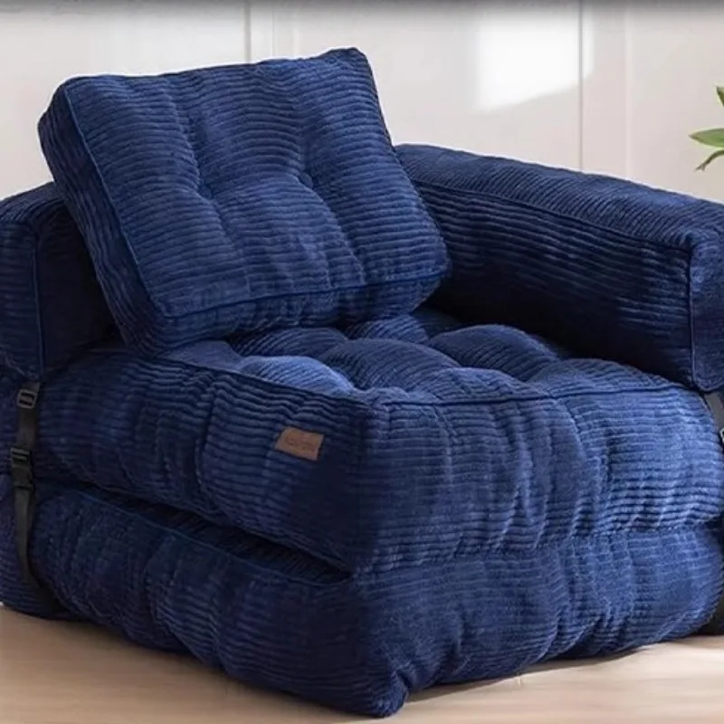 Vacuum compression lunch break Small apartment exquisite mini sofa Household fabric narrow 80CM folding bed