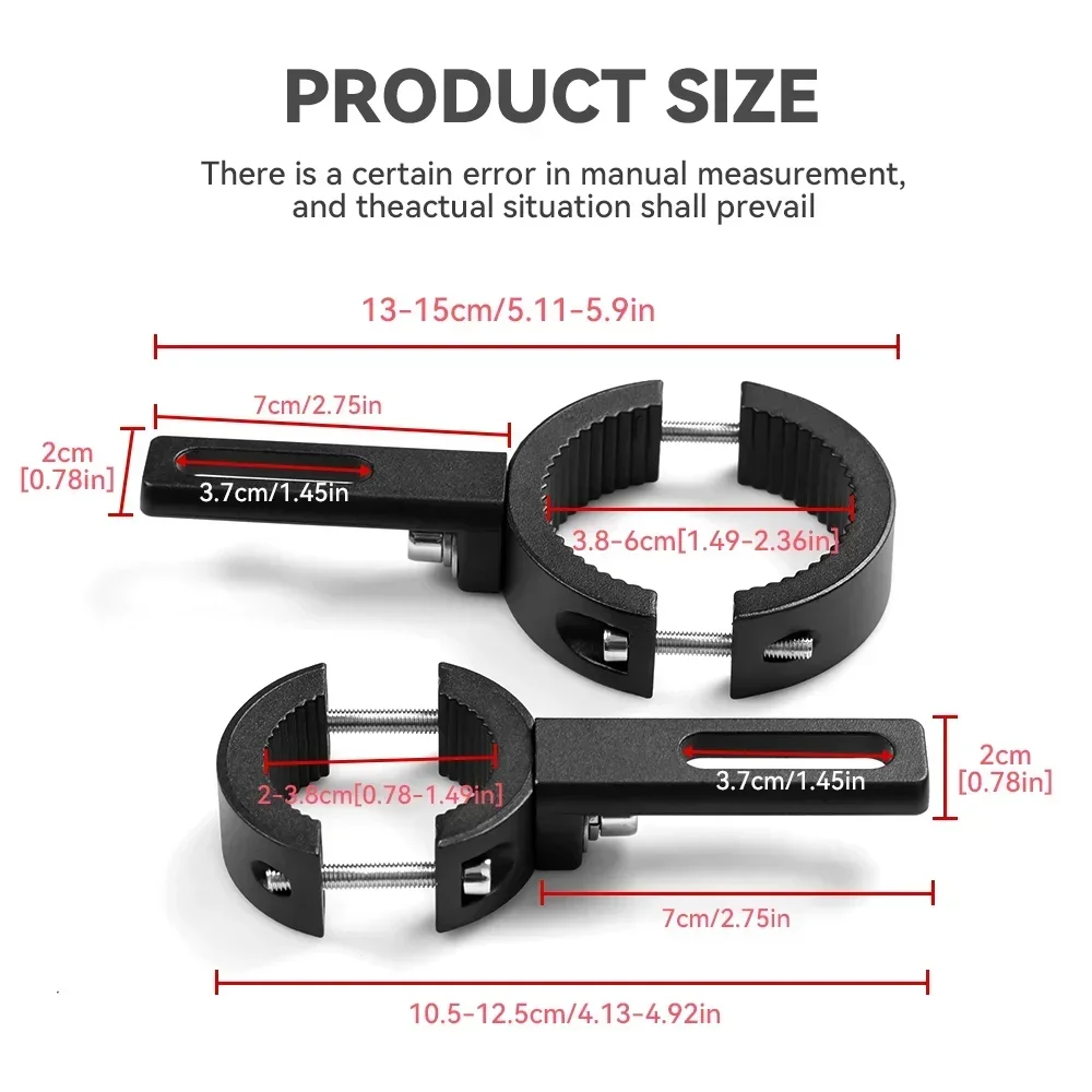 1/2PC 38mm-60mm/20mm-38mm Universal Motorcycle Headlight Mount Brackets Fork Clamp Mount Holder Motorcycle Maintenance Accessory