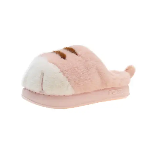 New Adorable Kitty Claw Slippers Women's Home Shoes Non Slip Furry Mules Female Fashion Warm Fluffy Slides Outdoor Cat Slippers - Image 8