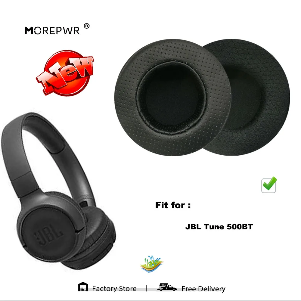 

Morepwr новые обновленные Сменные амбушюры для наушников JBL Tune 500BT, кожаные подушки, бархатные амбушюры